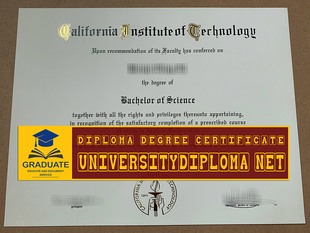Fake Caltech diploma, fake California Institute of Technology diploma