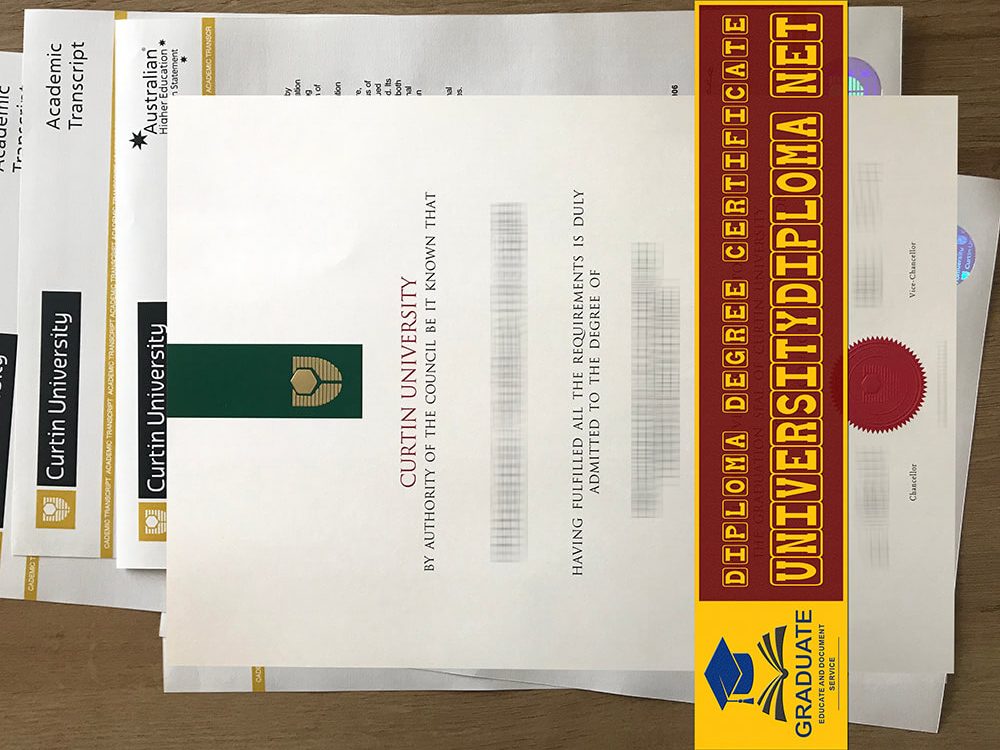 Fake Curtin University diploma certificate, Fake Curtin University degree.