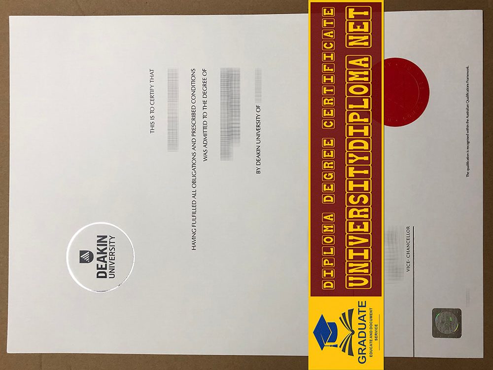 Fake Deakin University Diploma certificate, Fake Deakin University degree