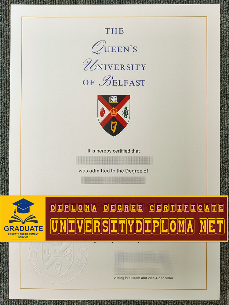 Fake Queen's University Belfast Degree, Fake Queen's University Belfast diploma