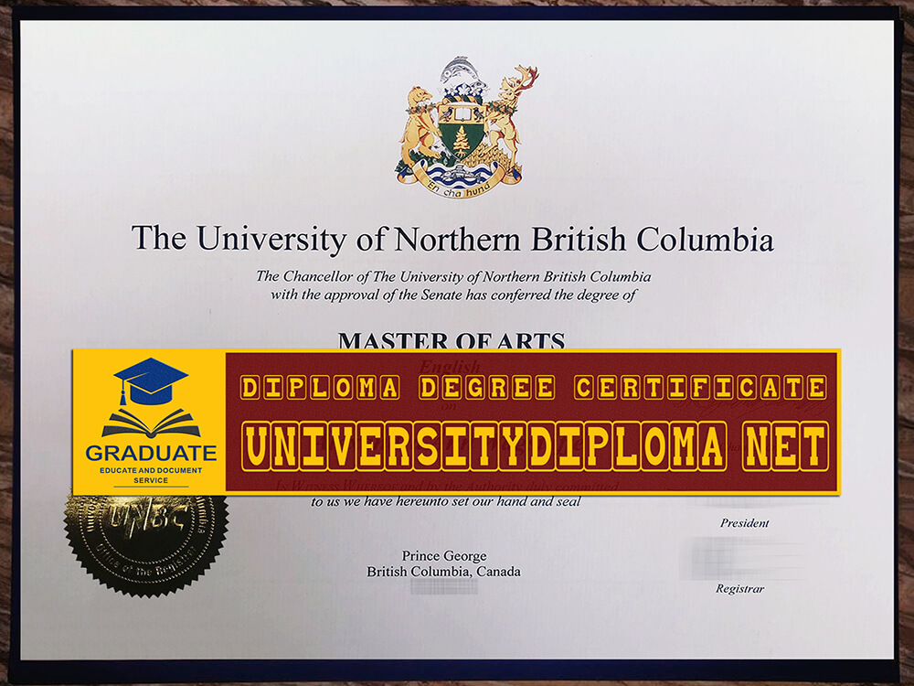 Fake UNBC diploma, Fake UNBC degree