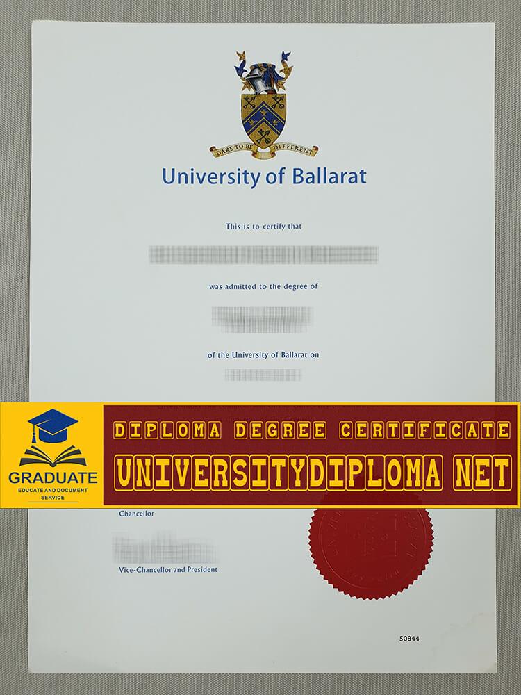 Fake University of Ballarat diploma, Fake University of Ballarat degree certificate