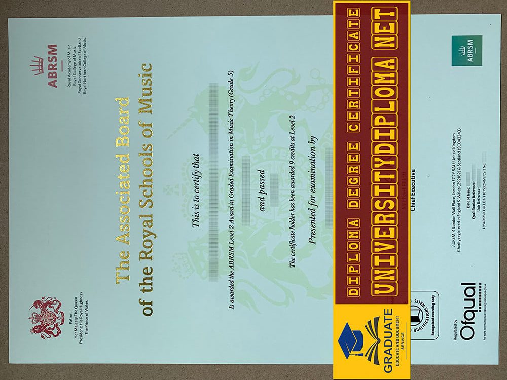 fake ABRSM certificate