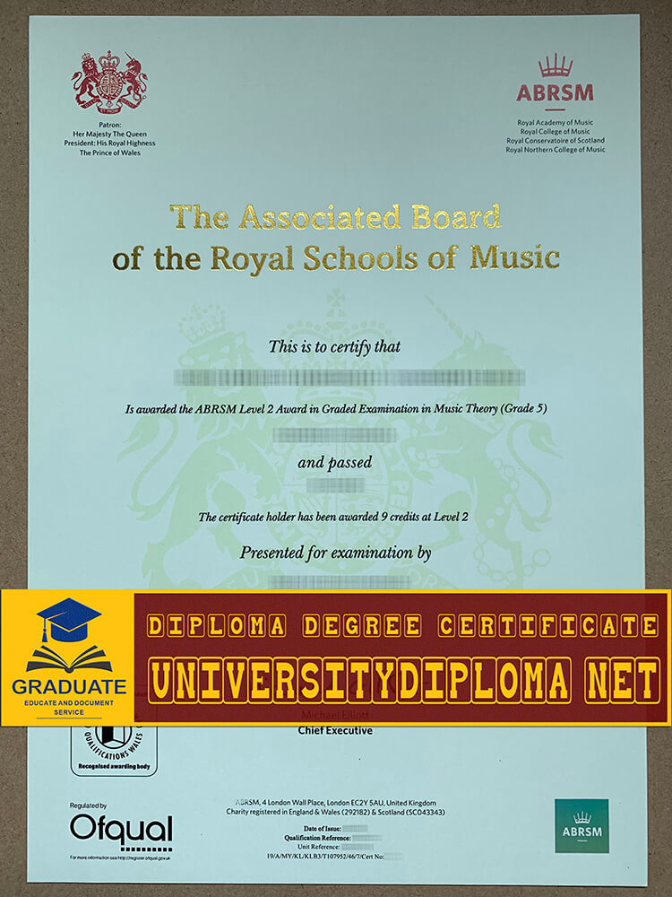 fake ABRSM certificate