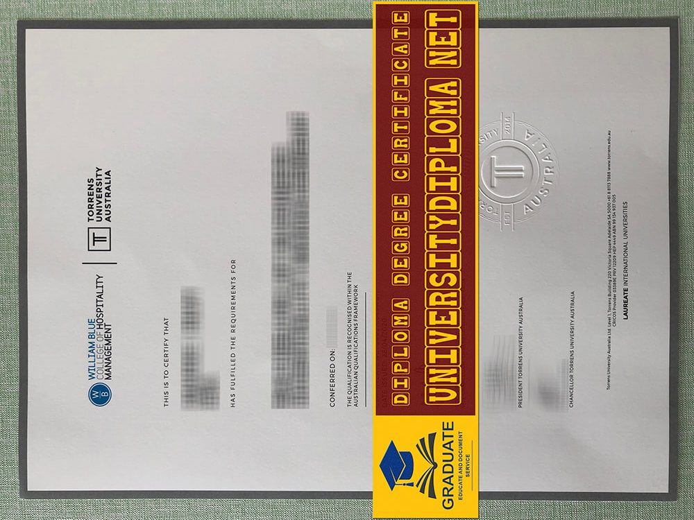 fake Australia Torrens University diploma, fake TUA diploma