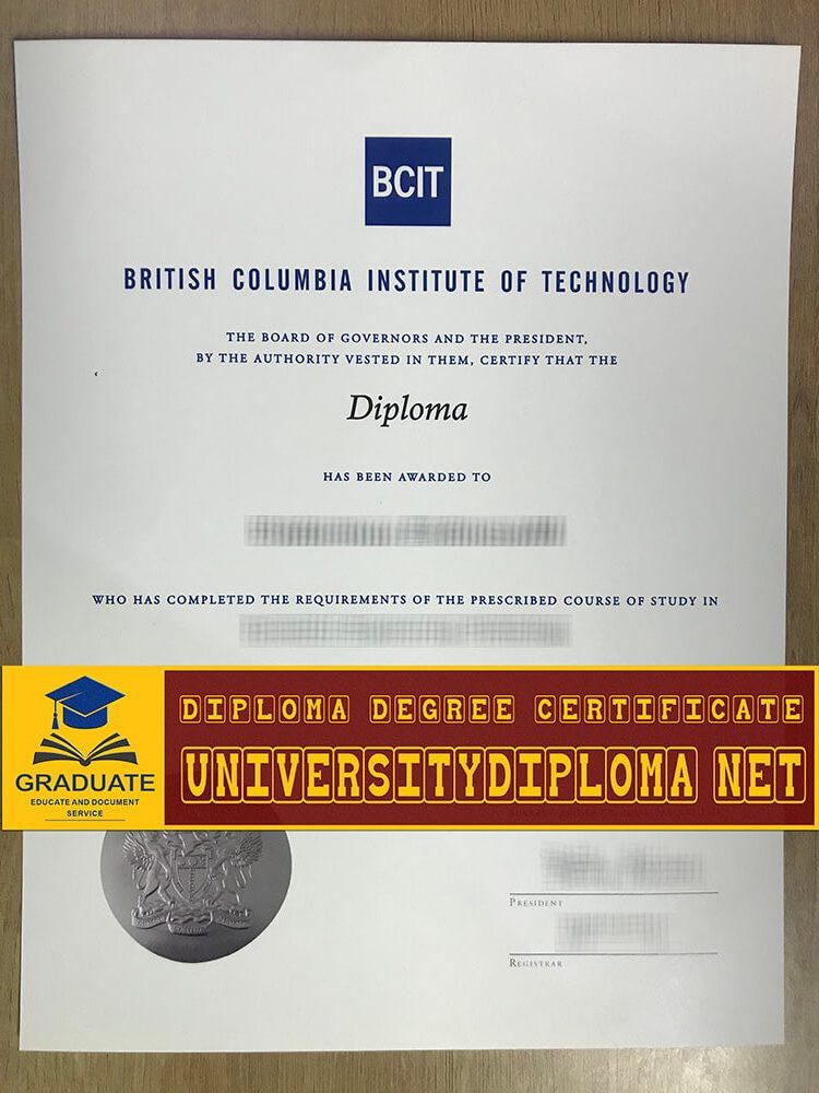 fake BCIT diploma, British Columbia Institute of Technology diploma