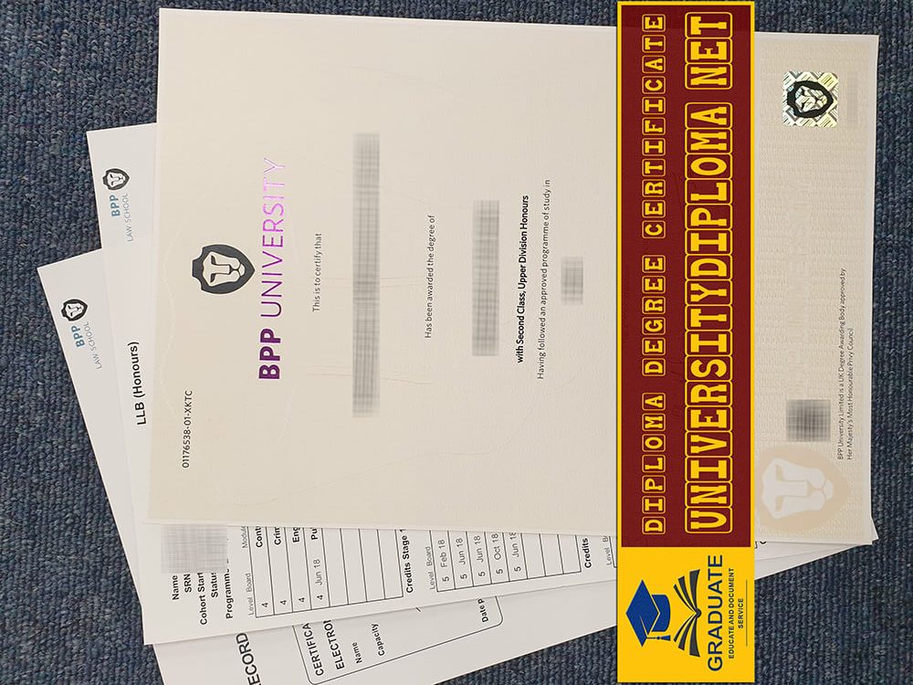 fake BPP University diploma