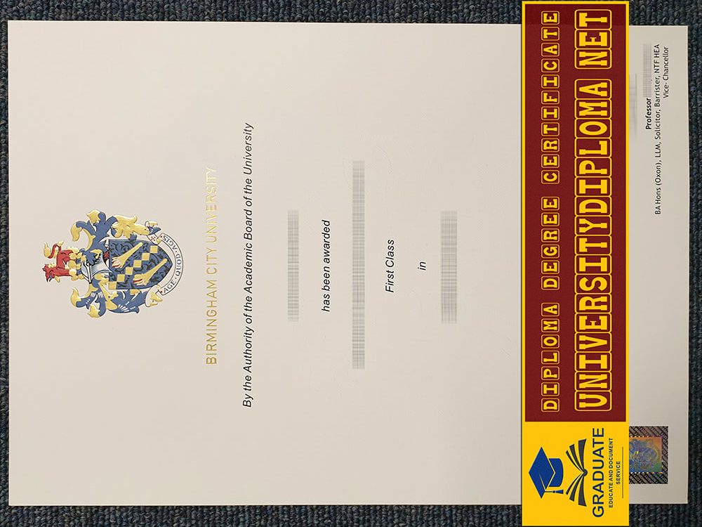 fake Birmingham City University degree, fake Birmingham City University diploma