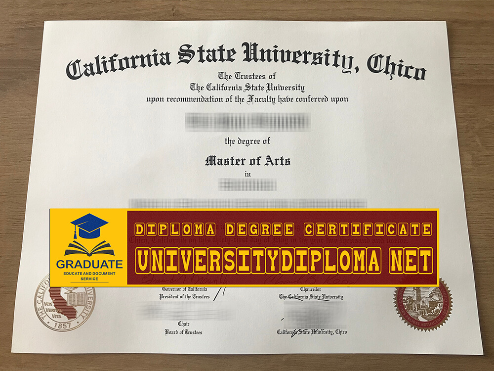 fake CSU Chico diploma, fake California State University at Chico diploma