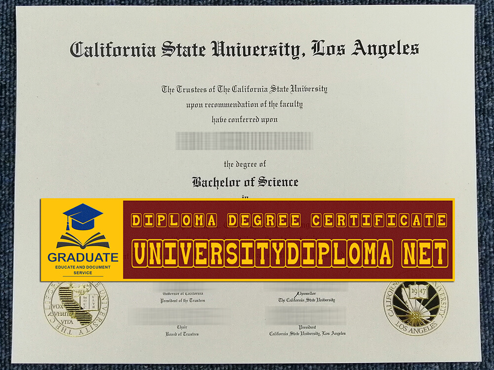 fake CSULA diploma, fake California State University Los Ang diploma
