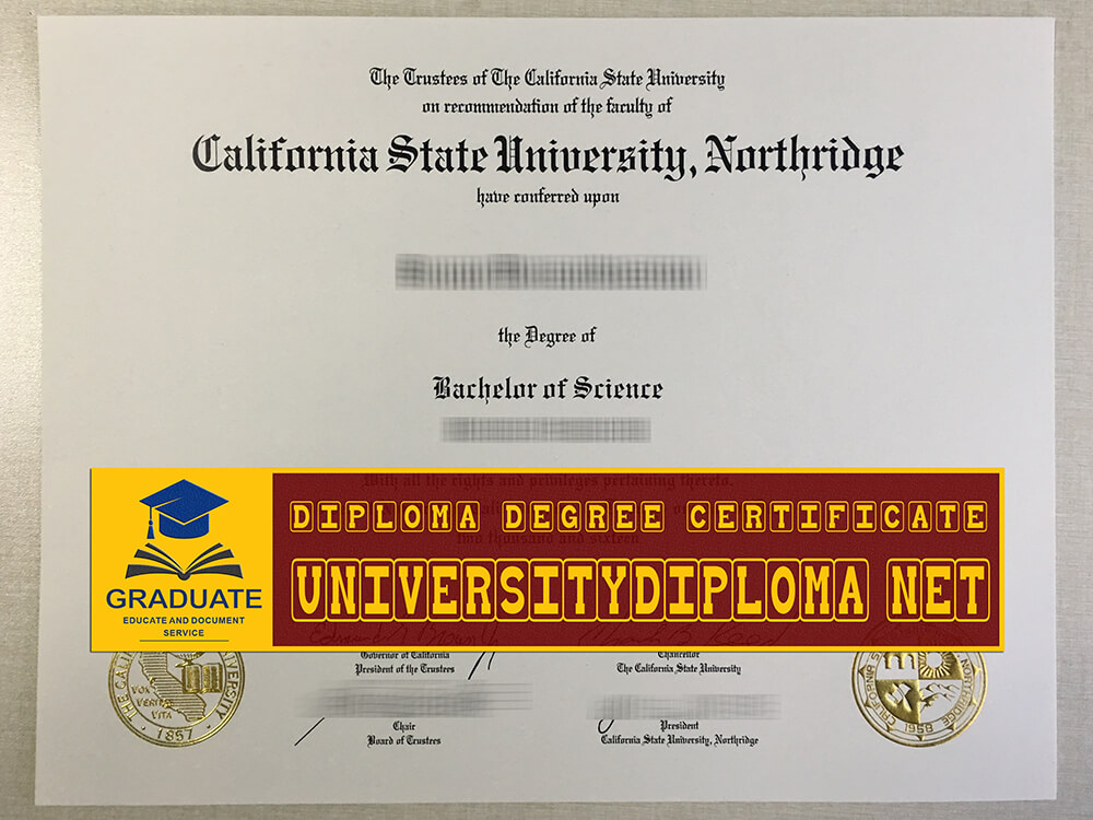 fake CSUN diploma, fake California State University Northridge diploma