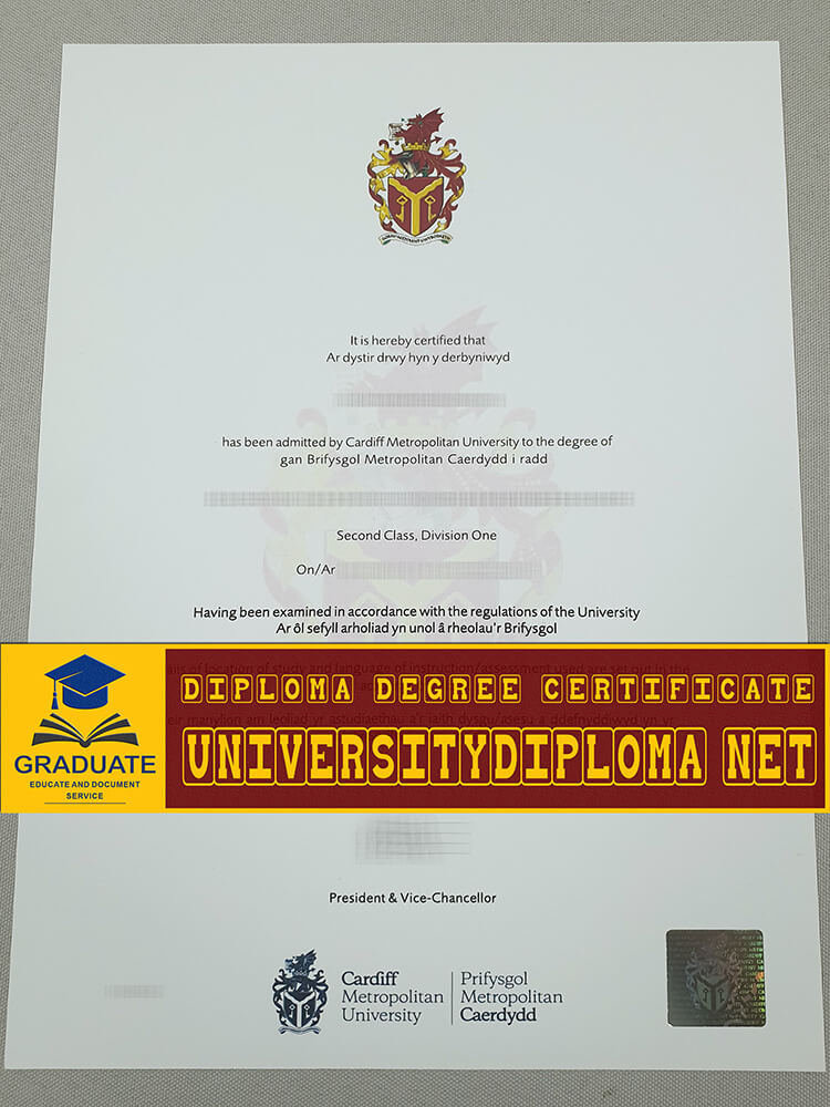 fake Cardiff Metropolitan University degree