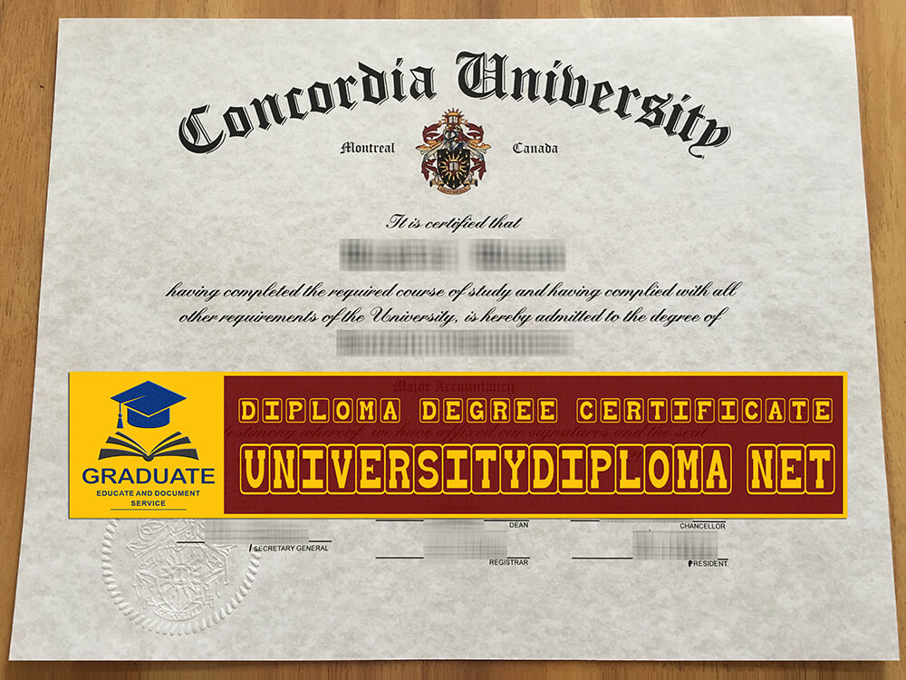 fake Concordia University diploma, fake Concordia University degree