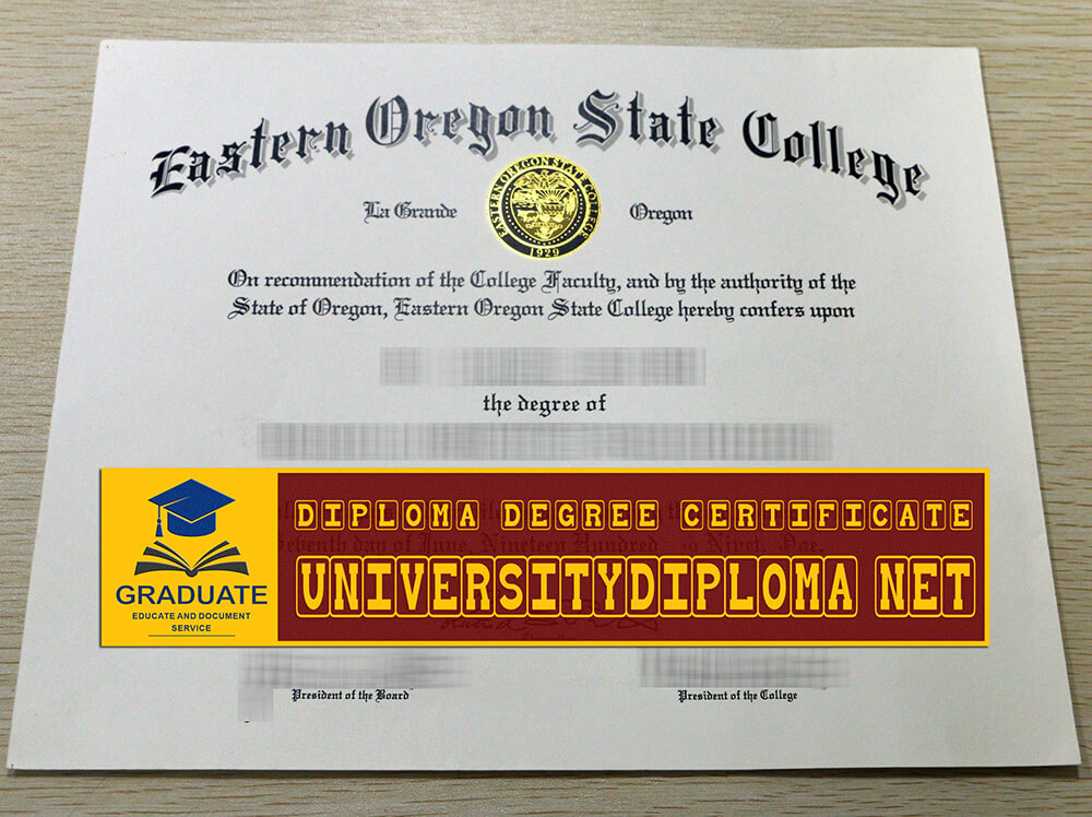 fake Eastern Oregon State College diploma