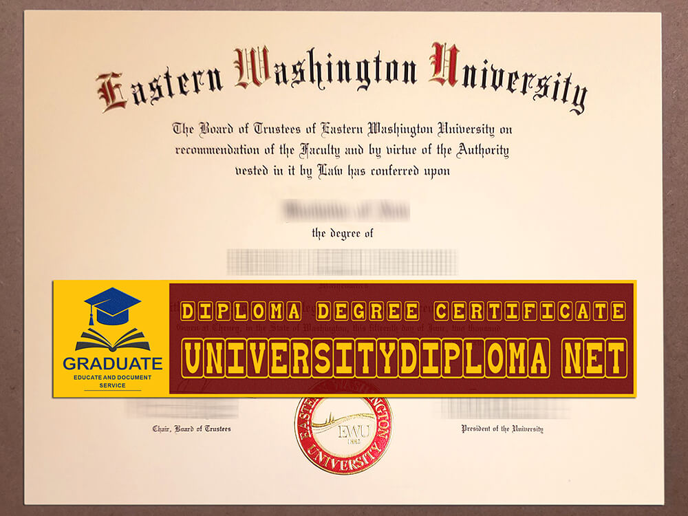 fake Eastern Washington University diploma