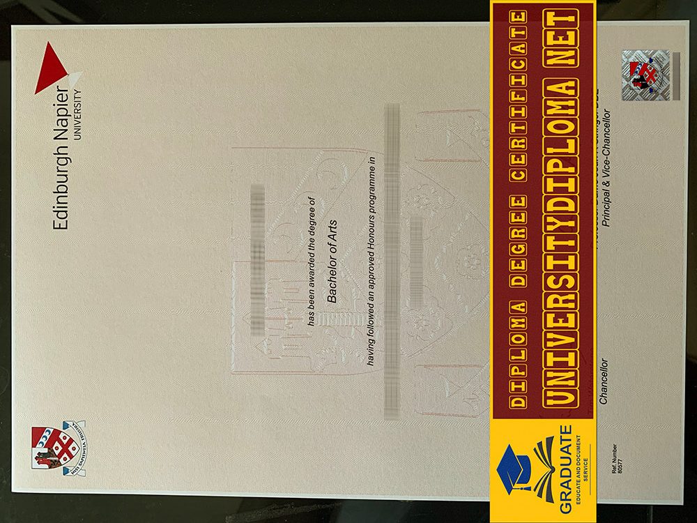 fake Edinburgh Napier University degree, fake Edinburgh Napier University diploma