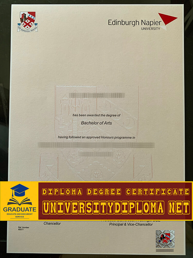 fake Edinburgh Napier University degree, fake Edinburgh Napier University diploma