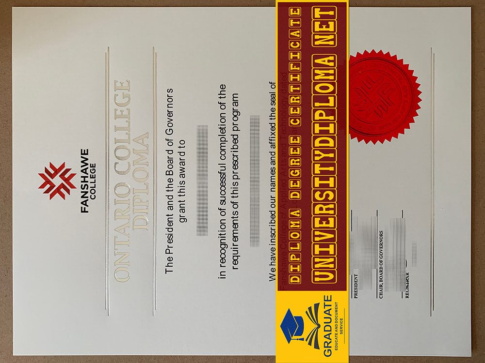fake Fanshawe College diploma, fake Fanshawe College degree