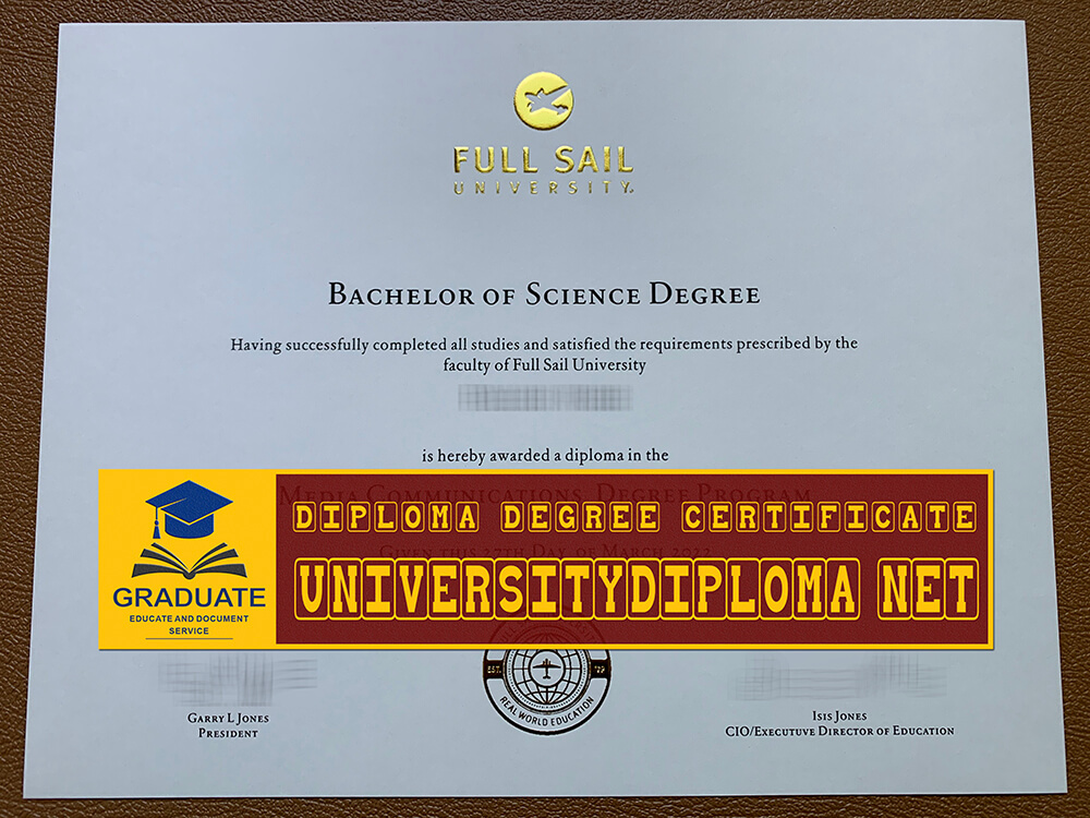 fake Full Sail University diploma, fake Full Sail University degree.