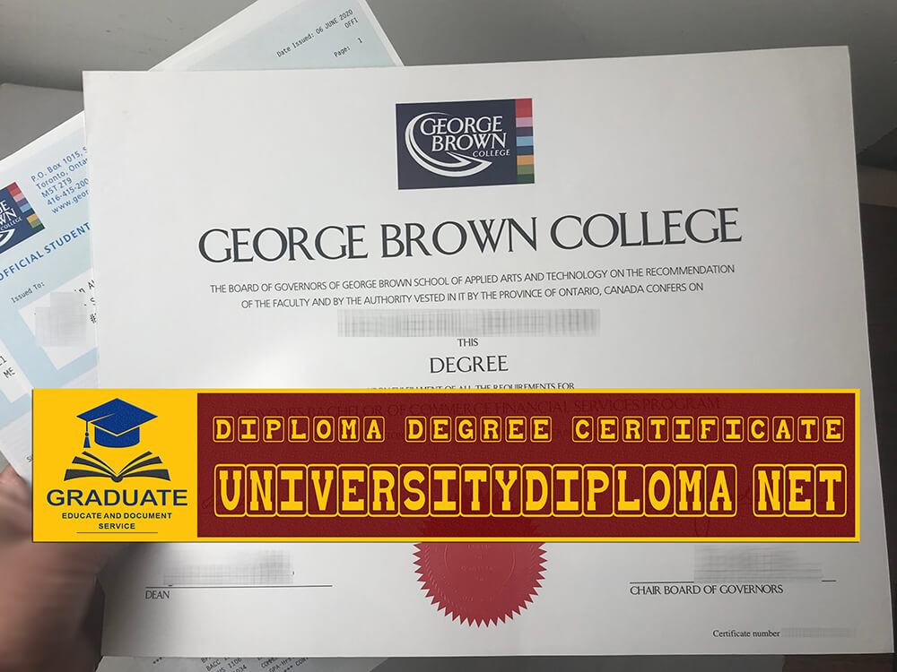 fake George Brown College diploma, fake George Brown College degree