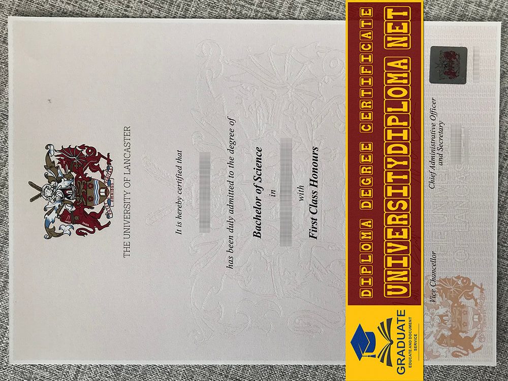 fake Lancaster University degree certificate