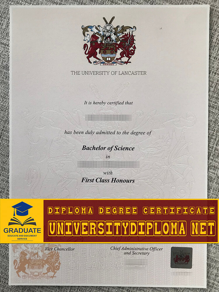 fake Lancaster University degree certificate