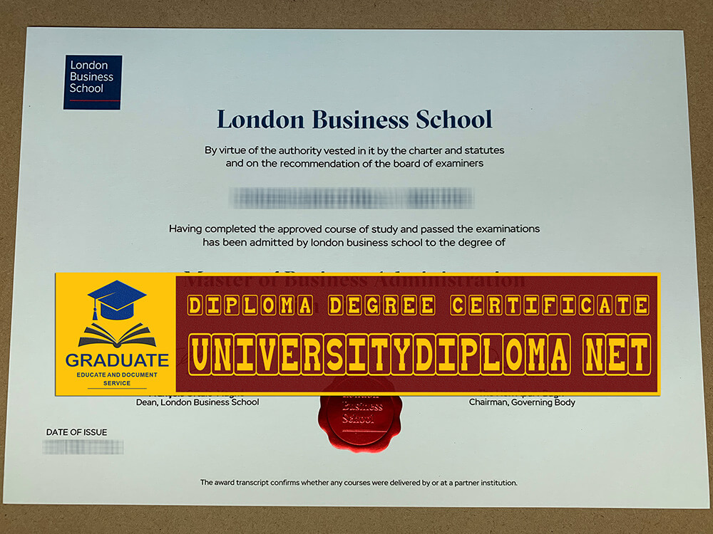 fake London Business School Degree