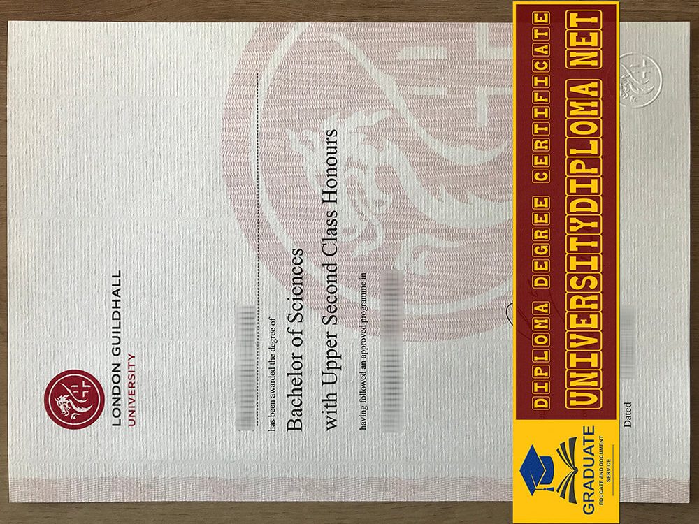 fake London Guildhall University degree