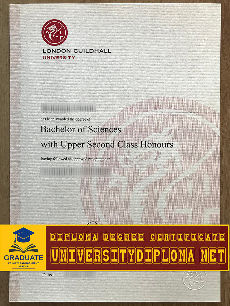 fake London Guildhall University degree