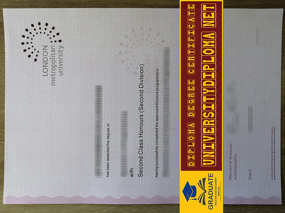 fake London Metropolitan University degree