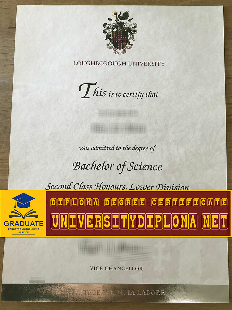 fake Loughborough University degree certificate