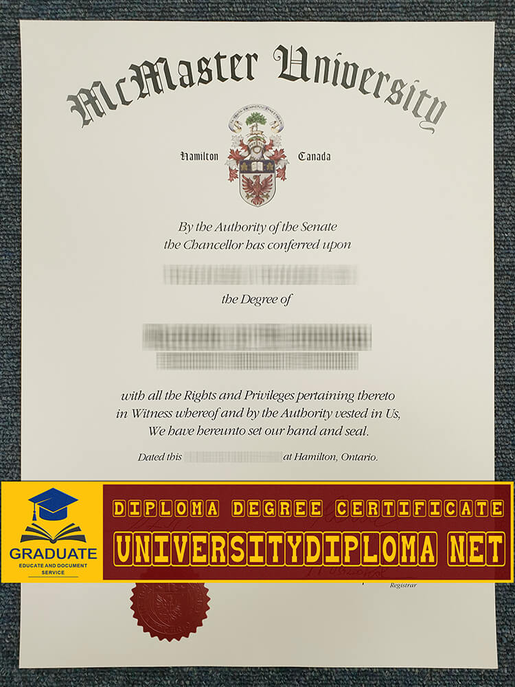 fake McMaster University diploma, fake McMaster University degree