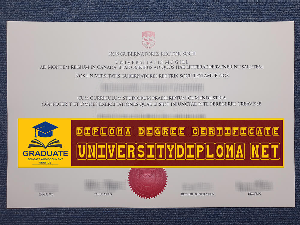 fake Mcgill University diploma, fake Mcgill University degree