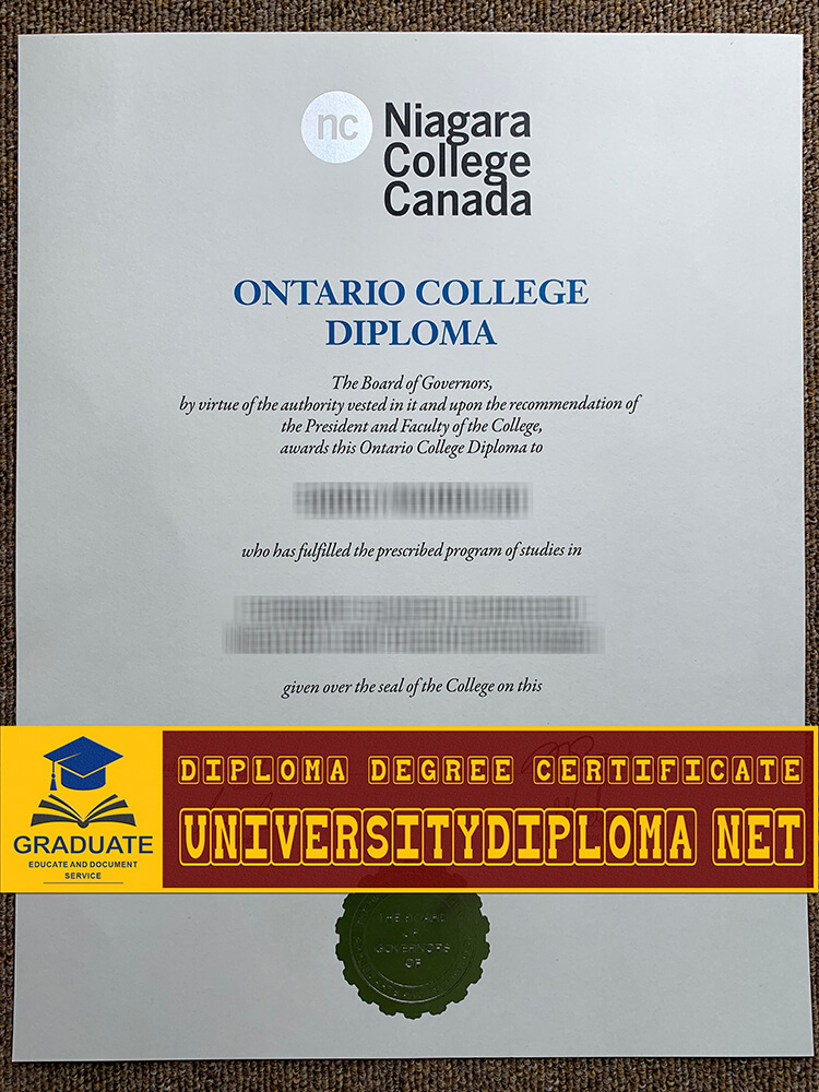 fake Niagara College Canada diploma, fake Niagara College Canada degree