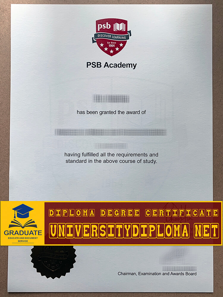 fake PSB Academy diploma