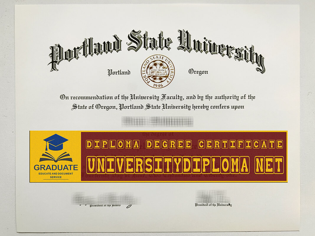 fake Portland State University diploma, fake Portland State University degree