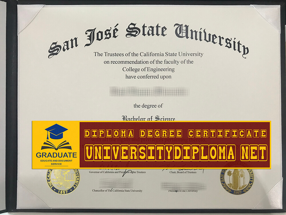 fake San Jose State University diploma, fake San Jose State University degree