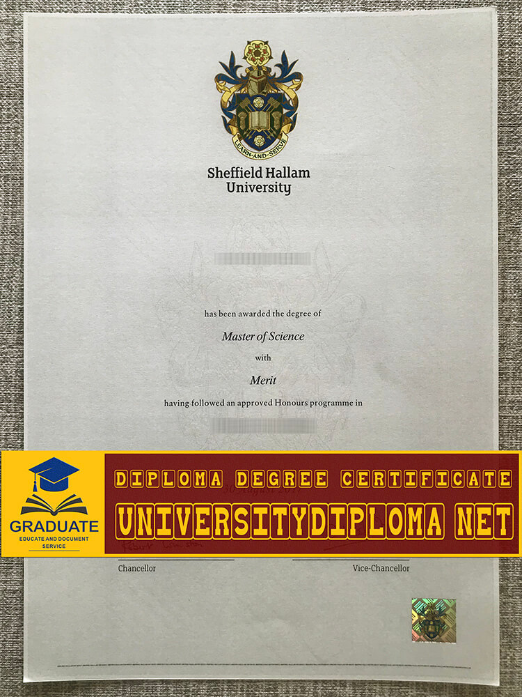 fake Sheffield Hallam University Master degree