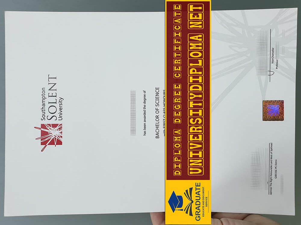 fake Solent University degree certificate, fake Solent University diploma