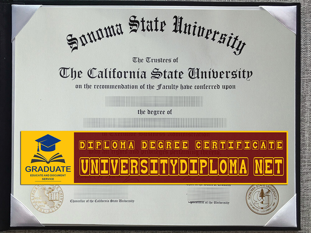 fake Sonoma State University diploma, fake Sonoma State University degree