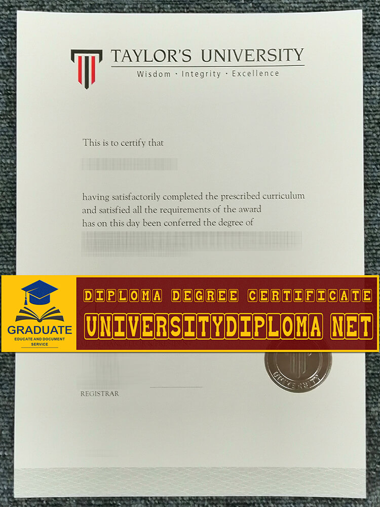 fake Taylors College diploma, fake Taylors College degree