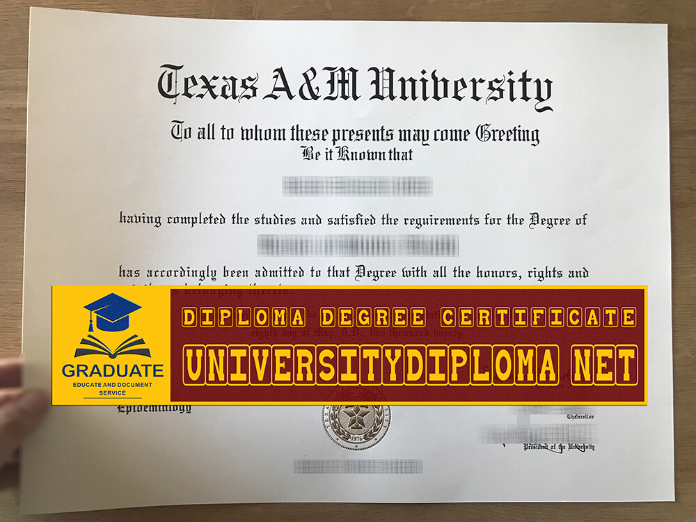 fake Texas A&M University diploma, fake Texas A&M University degree