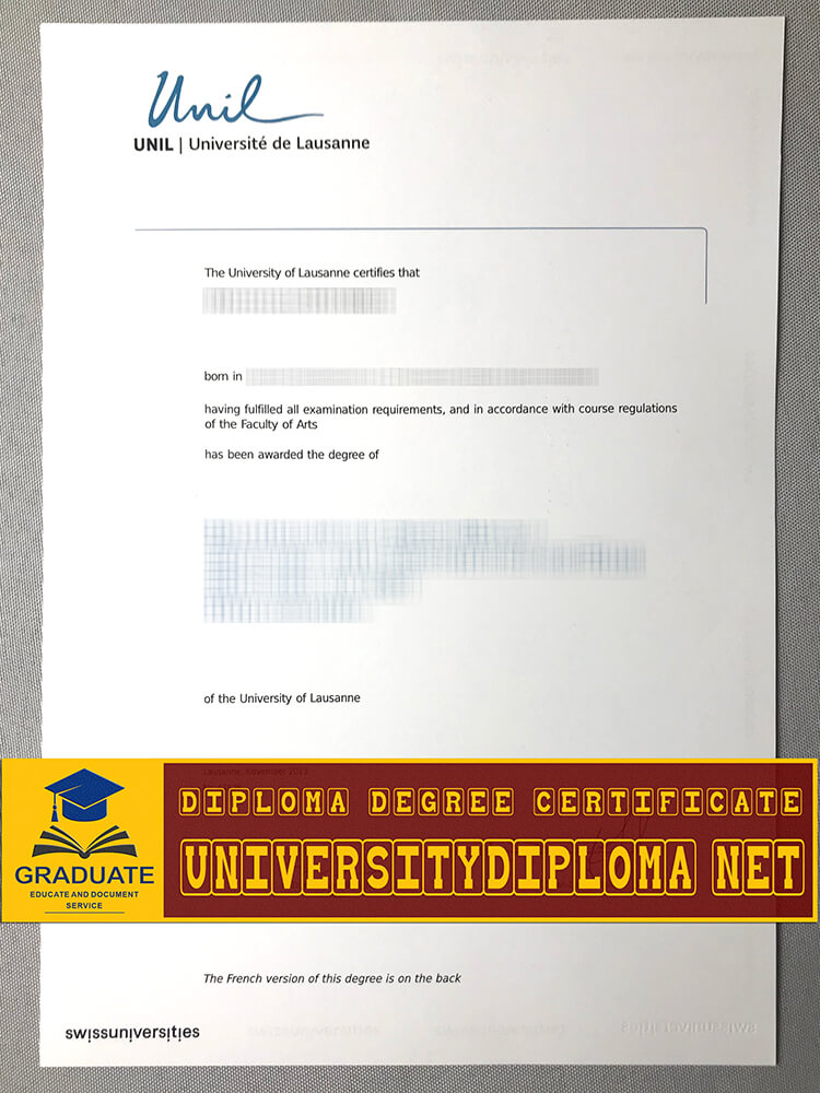 fake UNIL diploma