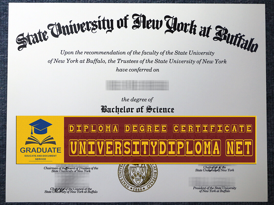 fake University at Buffalo the State University of New York diploma