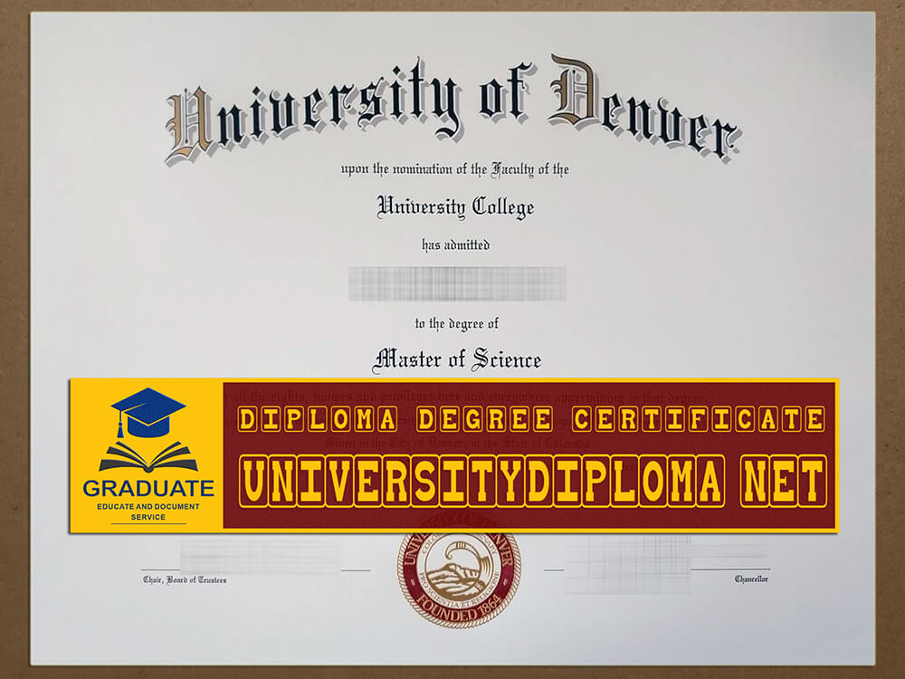 fake University of Denver diploma