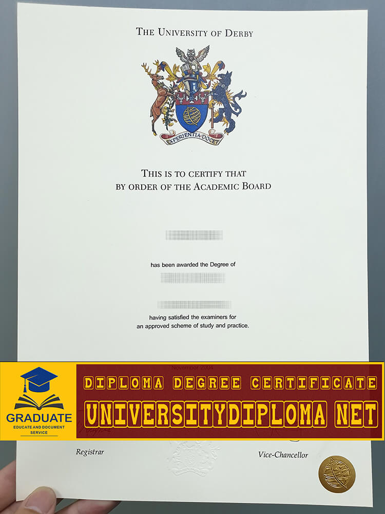 fake University of Derby degree, fake University of Derby diploma