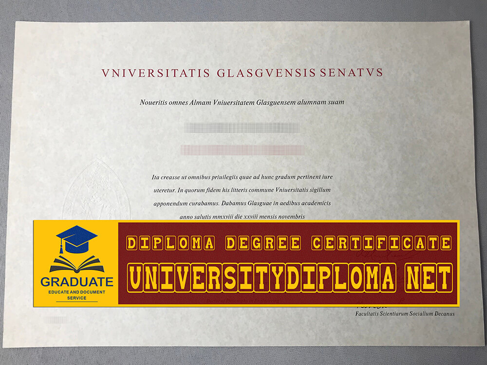 fake University of Glasgow degree, fake University of Glasgow diploma