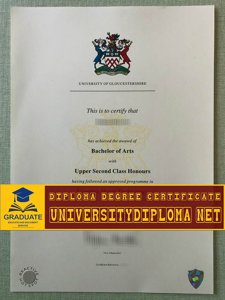 fake University of Gloucestershire degree certificate, fake University of Gloucestershire diploma