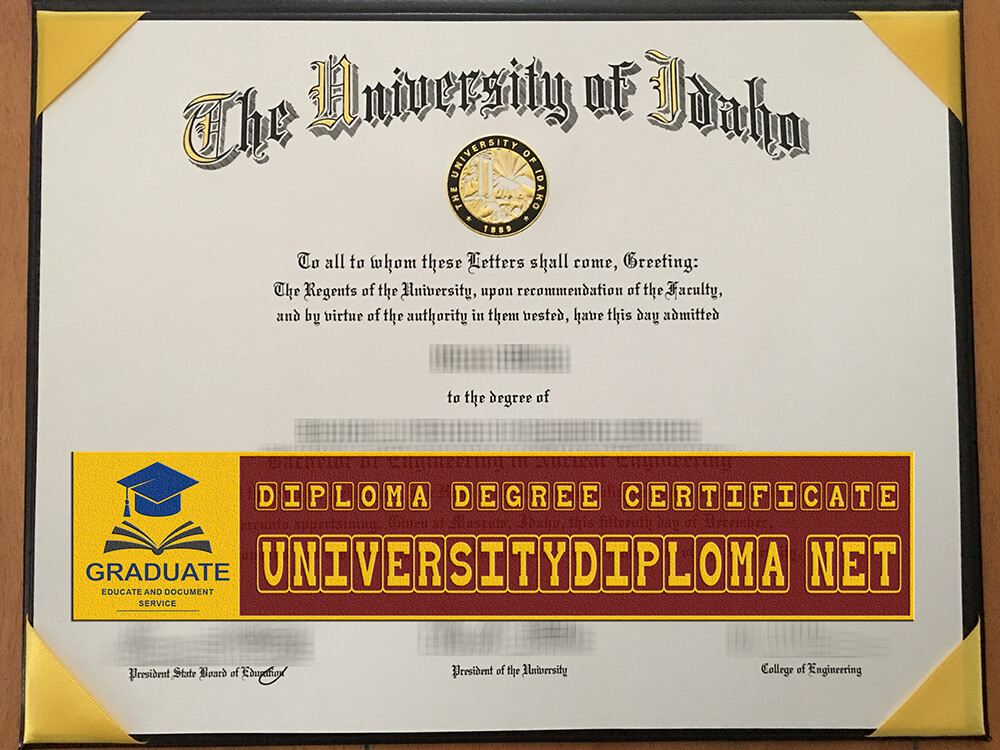 fake University of Idaho diploma, fake University of Idaho degree