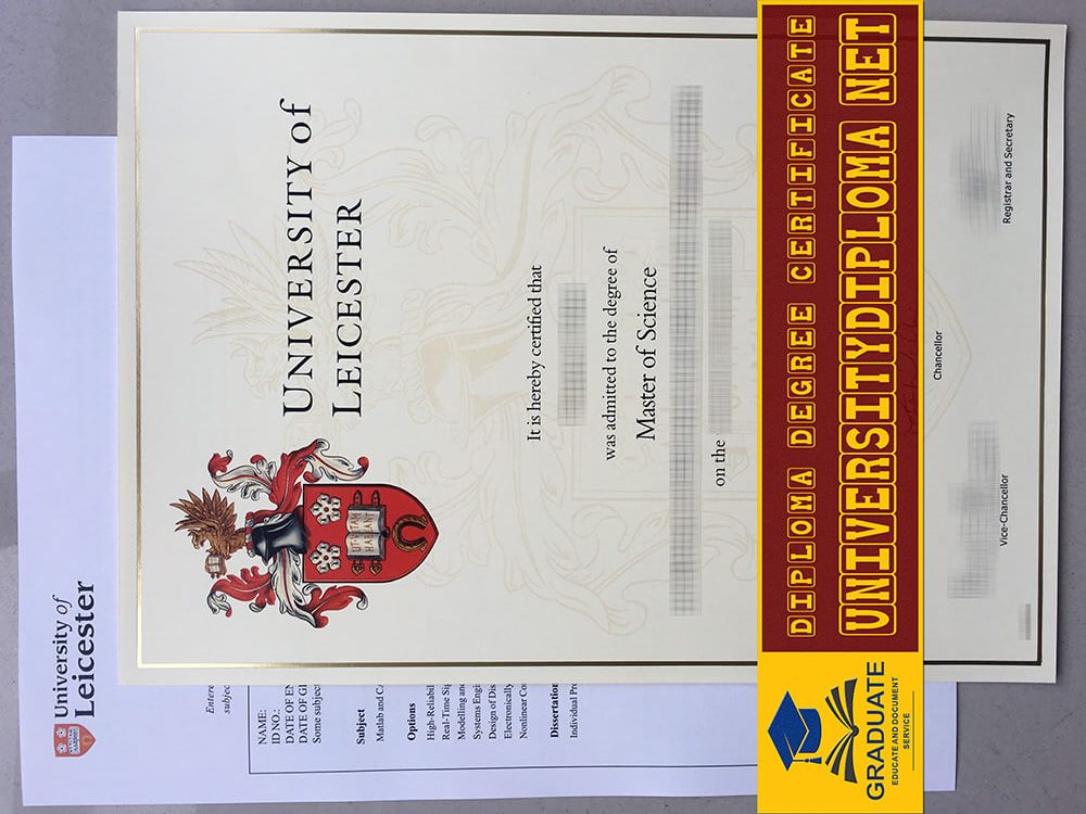 fake University of Leicester degree certificate